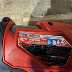 Houston Location AS-IS Milwaukee FUEL 18-Volt Lithium-Ion Brushless Cordless 18-Gauge 1/4 in. Narrow Crown Stapler (Tool-Only)