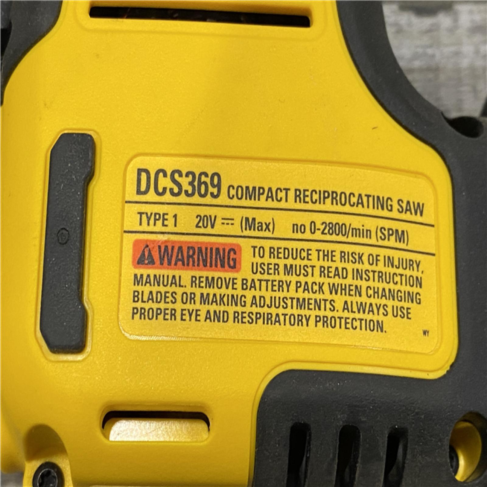 AS-IS DEWALT ATOMIC 20V MAX Cordless Brushless Compact Reciprocating Saw (Tool Only)