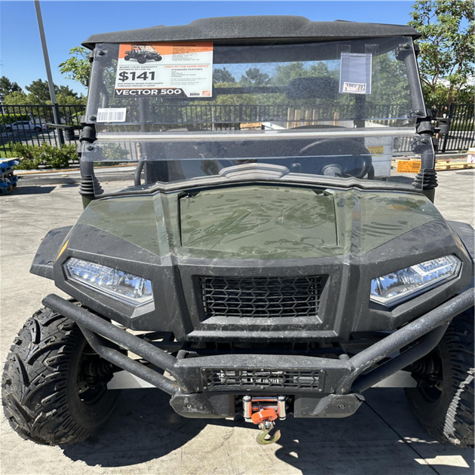 California AS-IS Vector 500  4WD UTV (No Key/Body Damage
