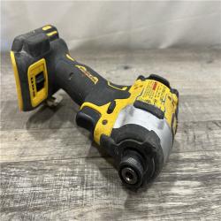AS-IS DEWALT ATOMIC 20V MAX Lithium-Ion Cordless 1/4 in. Brushless Impact Driver Kit