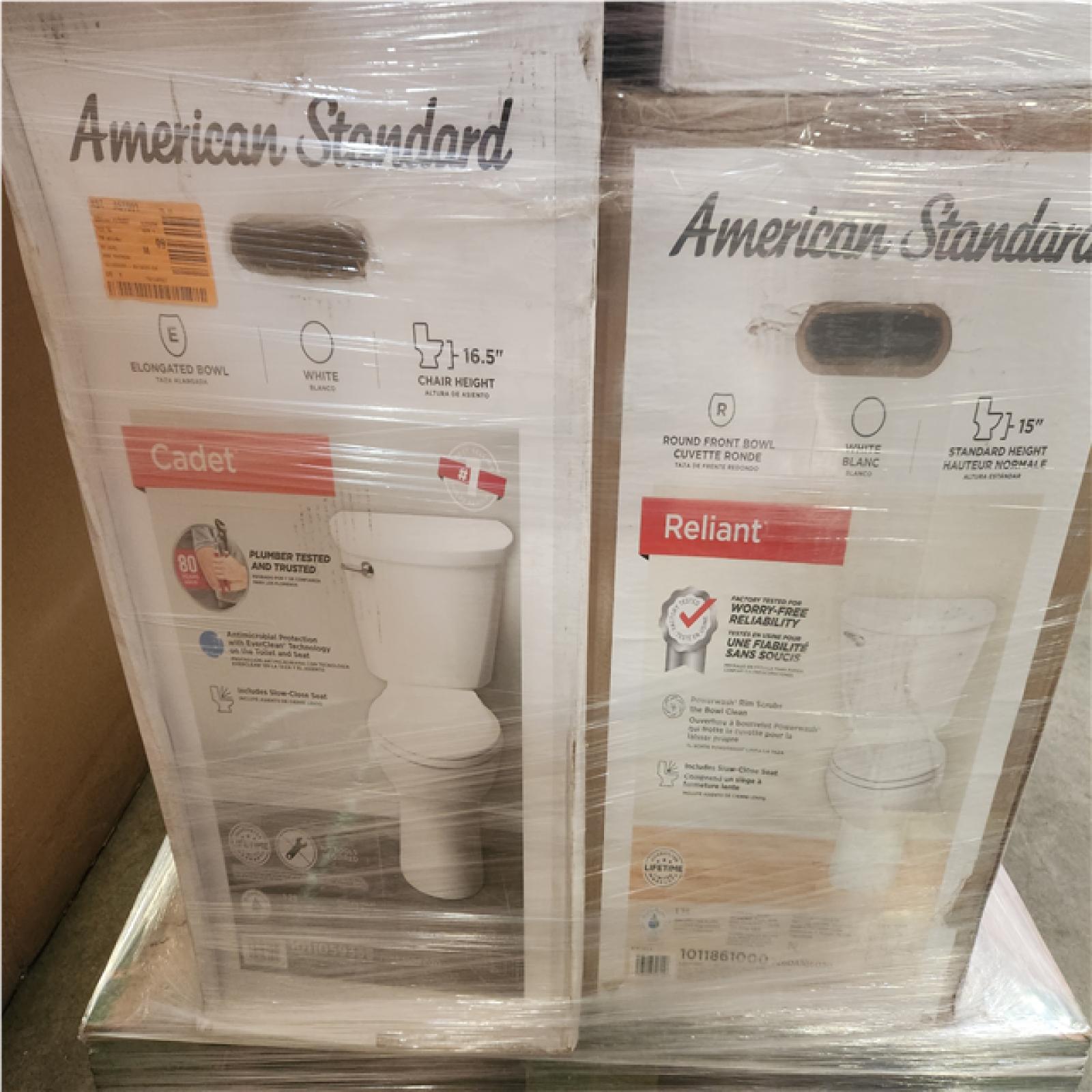 Phoenix AS-IS Mixed American Standard Toilet Pallet (5 Toilets)