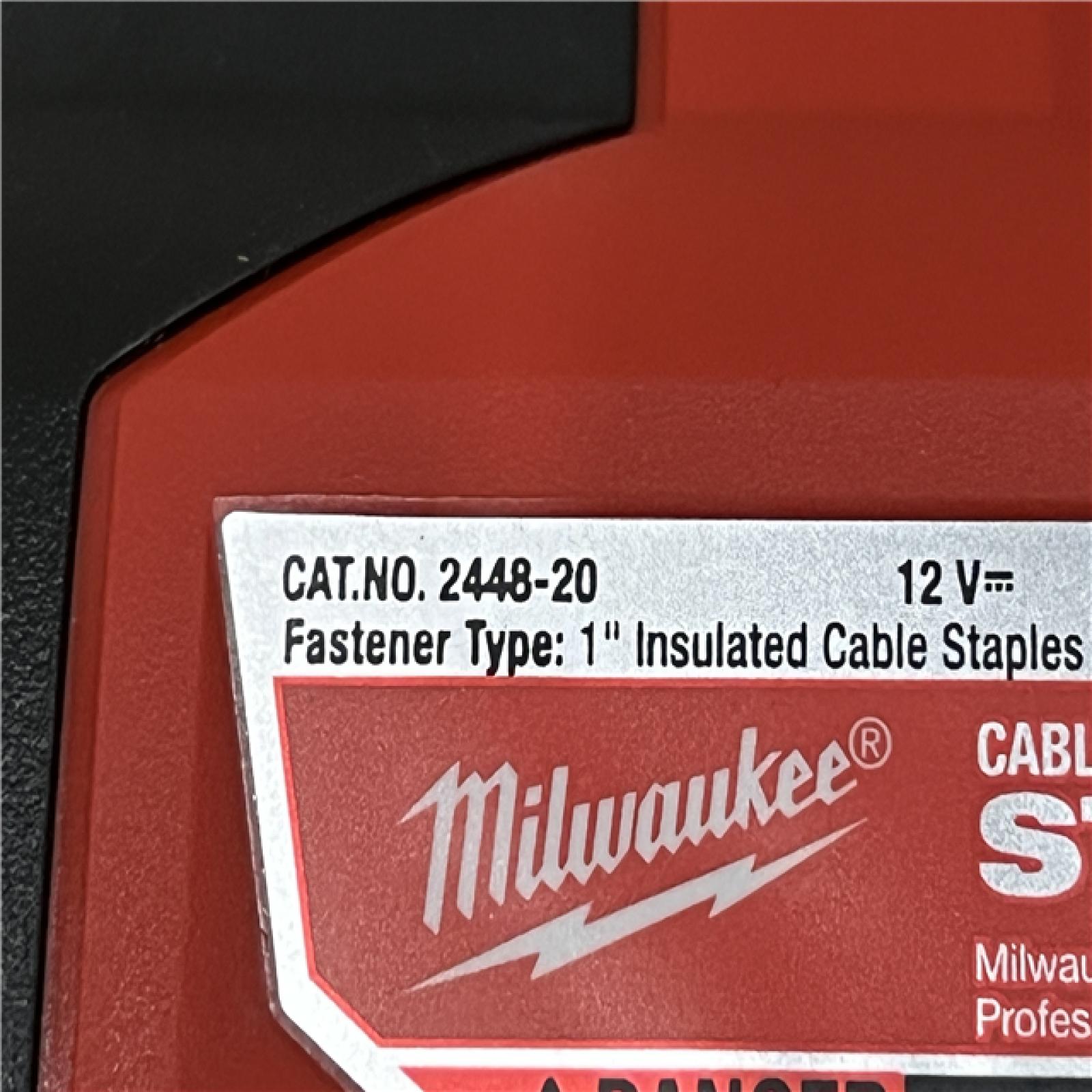 AS-IS Milwaukee 12-Volt Lithium-Ion Cordless Cable Stapler (Tool-Only)