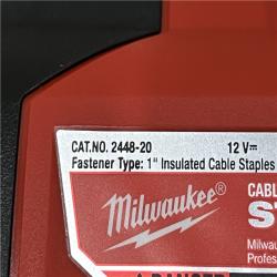 AS-IS Milwaukee 12-Volt Lithium-Ion Cordless Cable Stapler (Tool-Only)