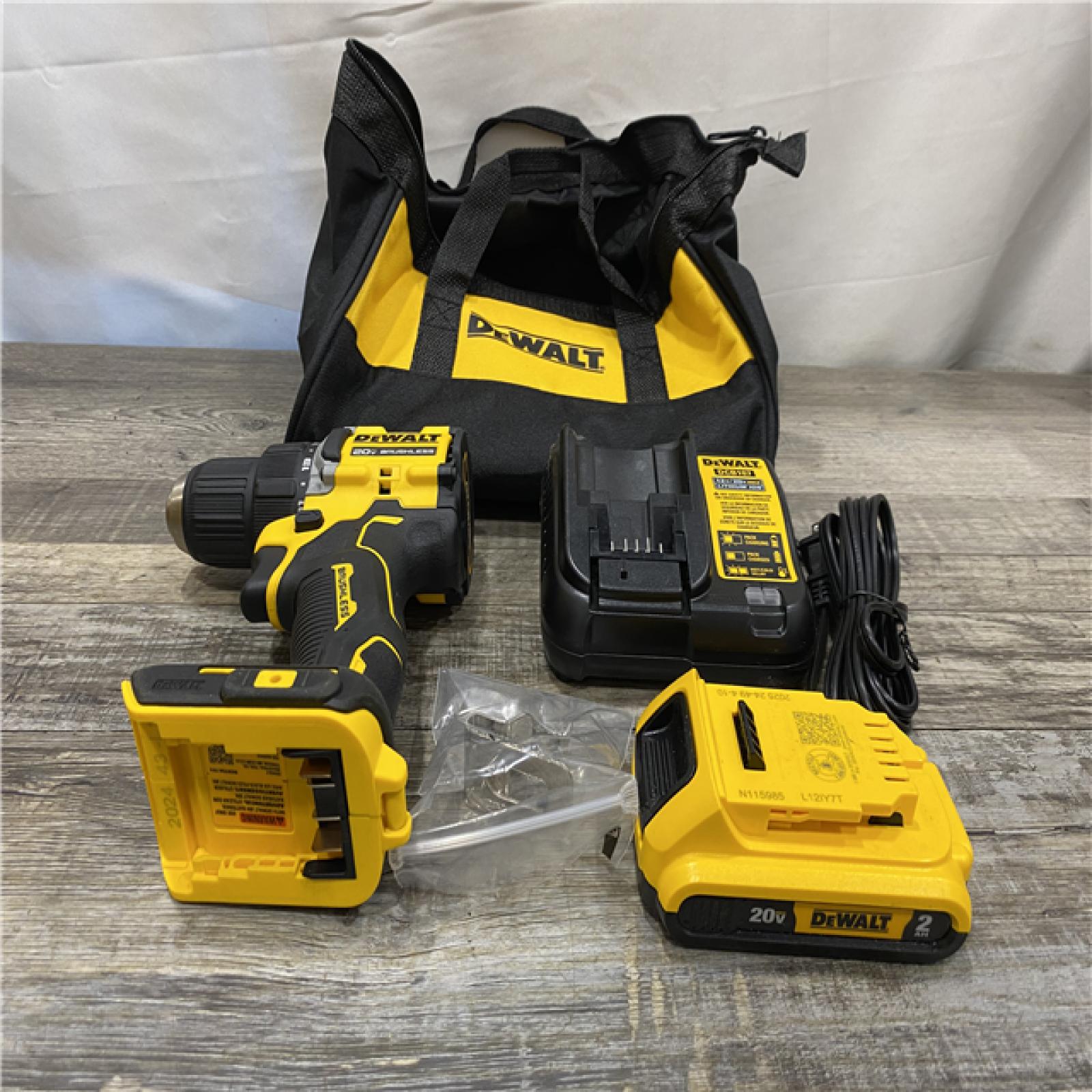 AS-IS DEWALT Atomic 20V Lithium-Ion Cordless Compact 1/2 in. Drill/Driver Kit