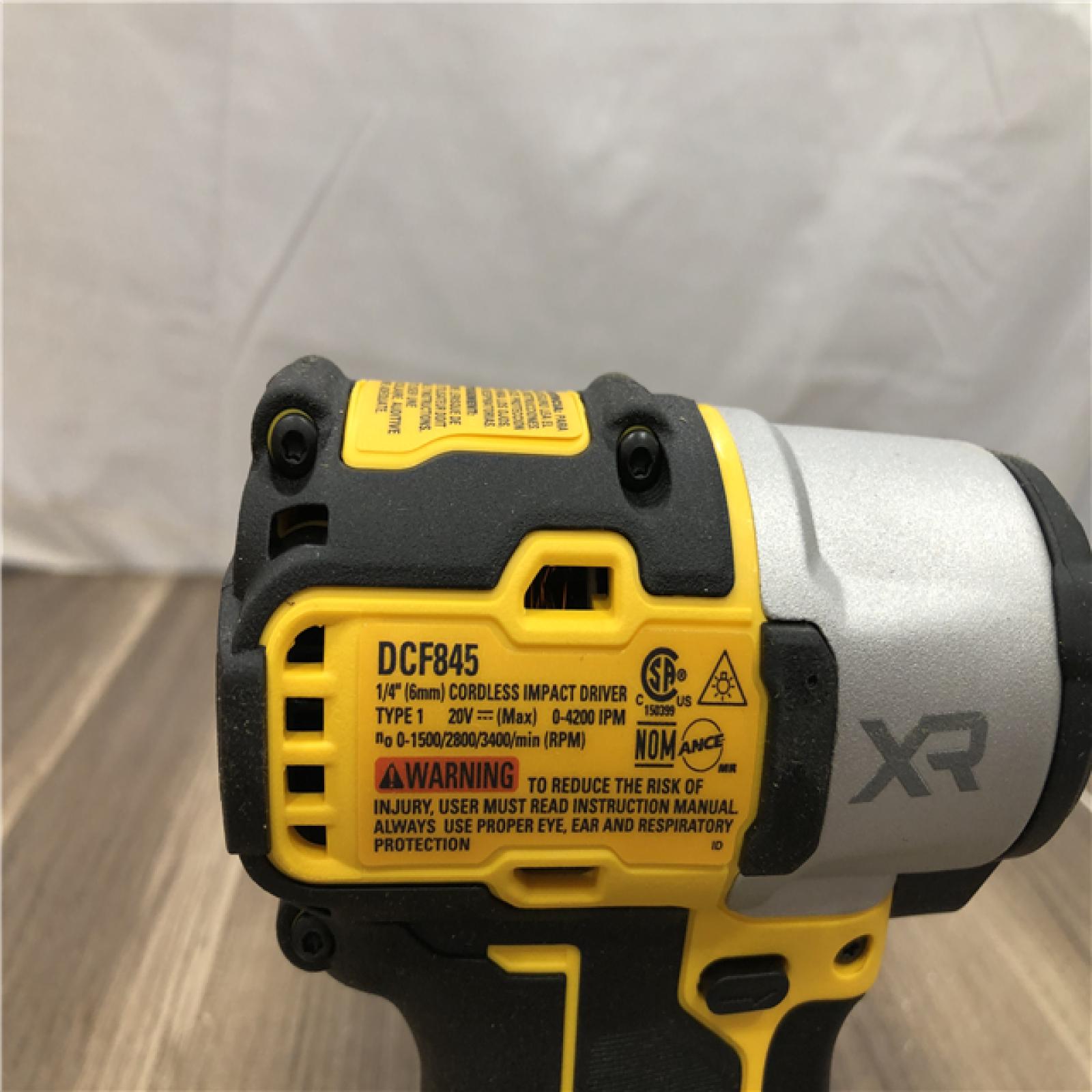 AS-IS DEWALT 20V MAX XR Cordless Brushless 1/4 in. 3-Speed Impact Driver (Tool-Only)