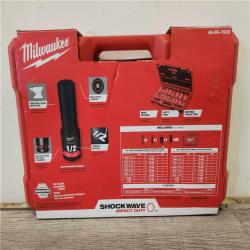 Phoenix Location SEALED Milwaukee SHOCKWAVE 3/8 in. Drive SAE and Metric 6 Point Impact Socket Set (43-Piece)