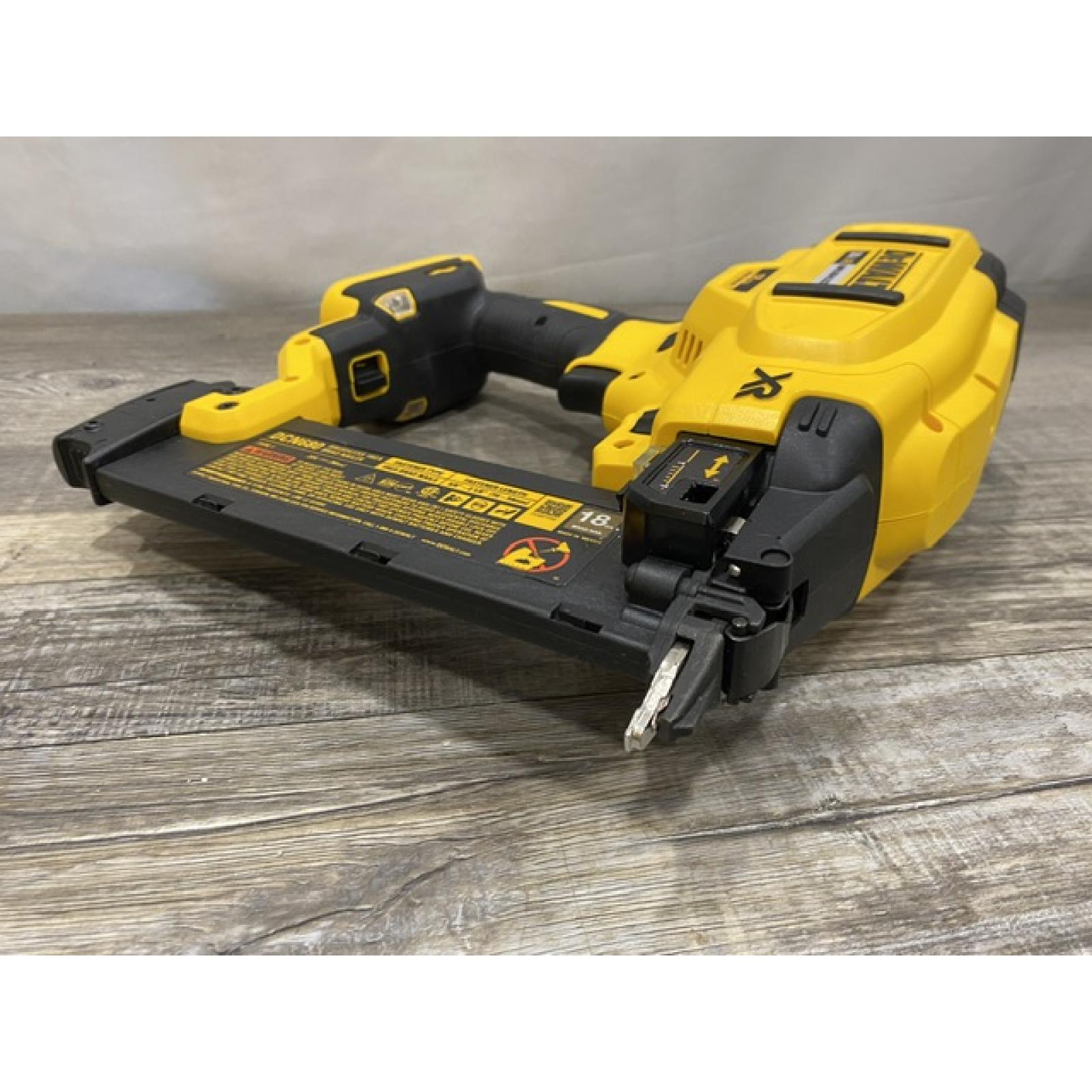 AS-IS DEWALT 20V MAX XR Lithium-Ion Electric Cordless 18-Gauge Brad Nailer (Tool Only)