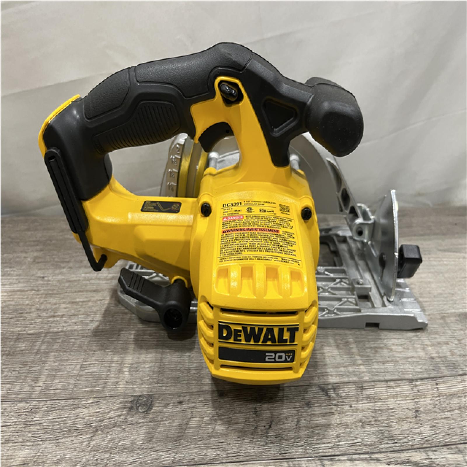 AS-IS DEWALT 20-Volt MAX Lithium-Ion Cordless 6-1/2 in. Circular Saw (Tool-Only)