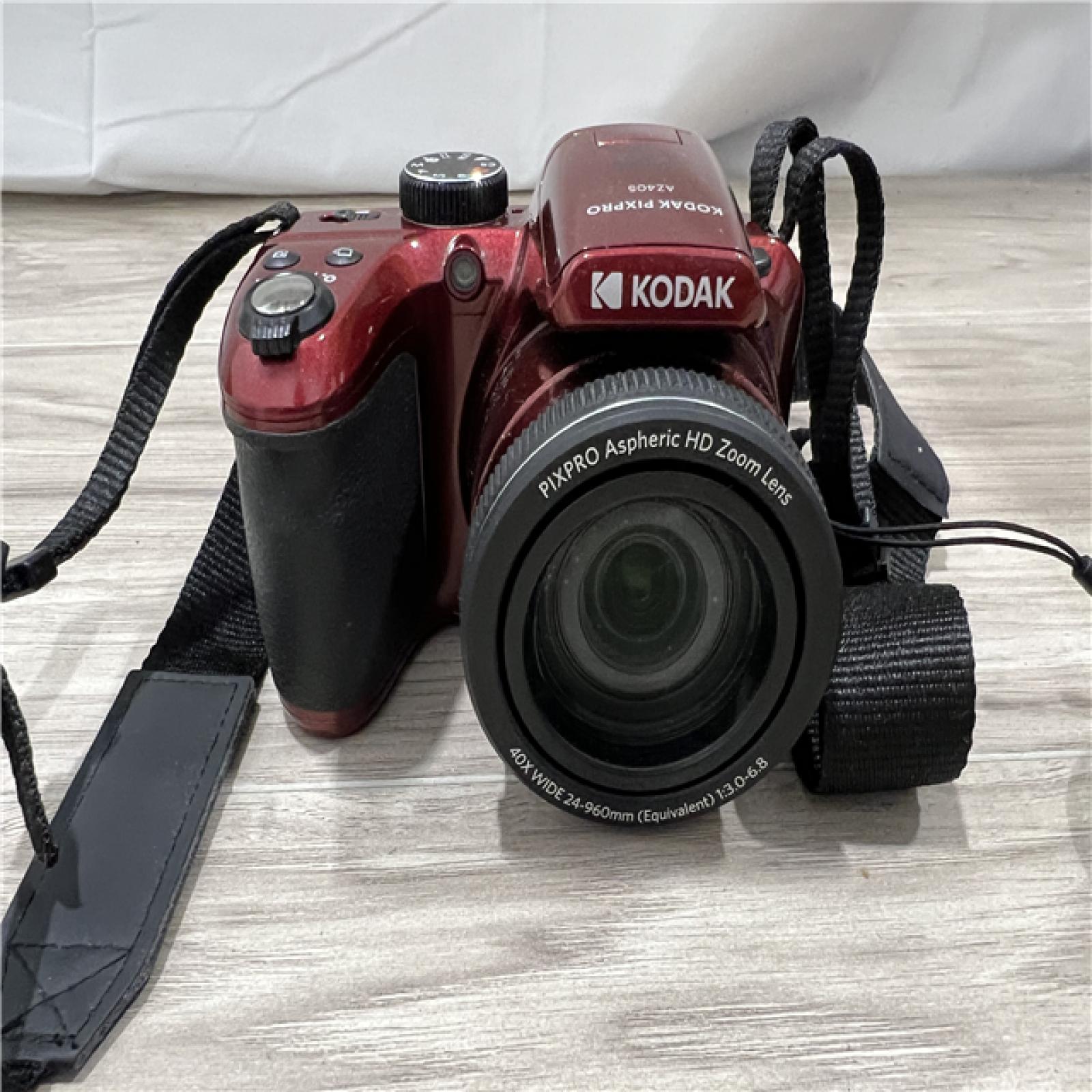AS-IS KODAK PIXPRO AZ405-RD 25x Optical Zoom Digital Camera - RED