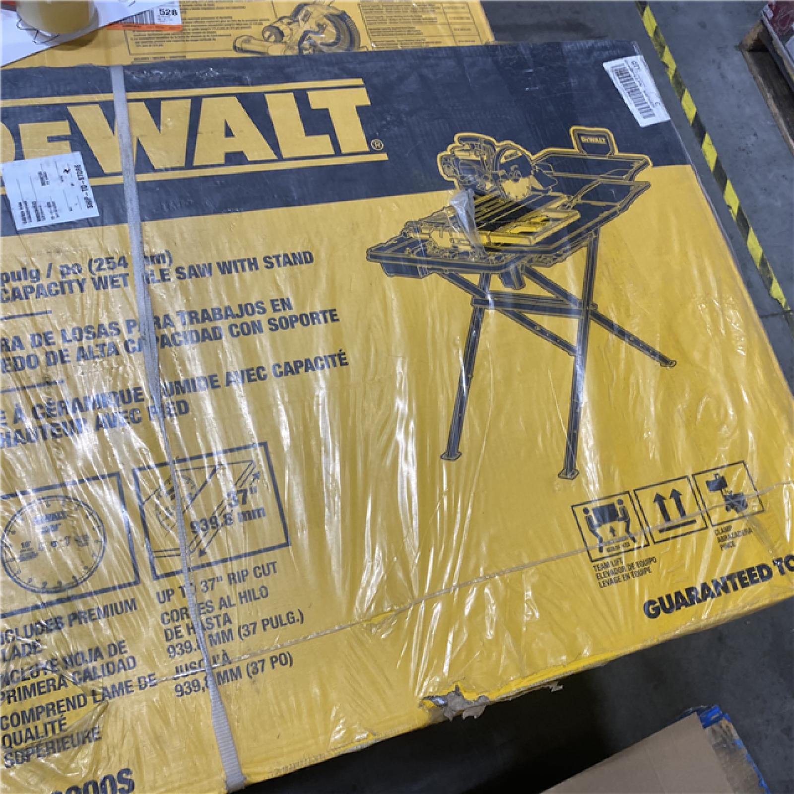 NEW- DeWALT D36000S 10 Professional Heavy Duty Wet Tile Saw Attachment W/ Stand