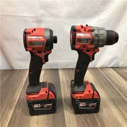 AS-IS Milwaukee FUEL 18V Lithium-Ion Brushless Cordless Hammer Drill and Impact Driver Combo Kit
