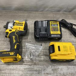 AS-IS DEWALT ATOMIC 20V MAX Lithium-Ion Brushless Cordless 1/2 in. Variable Speed Impact Wrench Kit