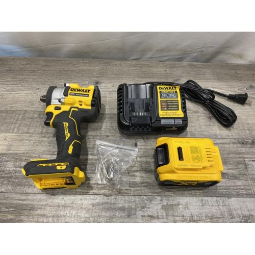 AS-IS DEWALT ATOMIC 20V MAX Lithium-Ion Brushless Cordless 1/2 in. Variable Speed Impact Wrench Kit