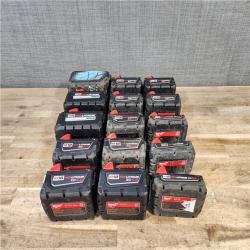 HOUSTON LOCATION - AS-IS MILWAUKEE BATTERY PACK QTY - 15