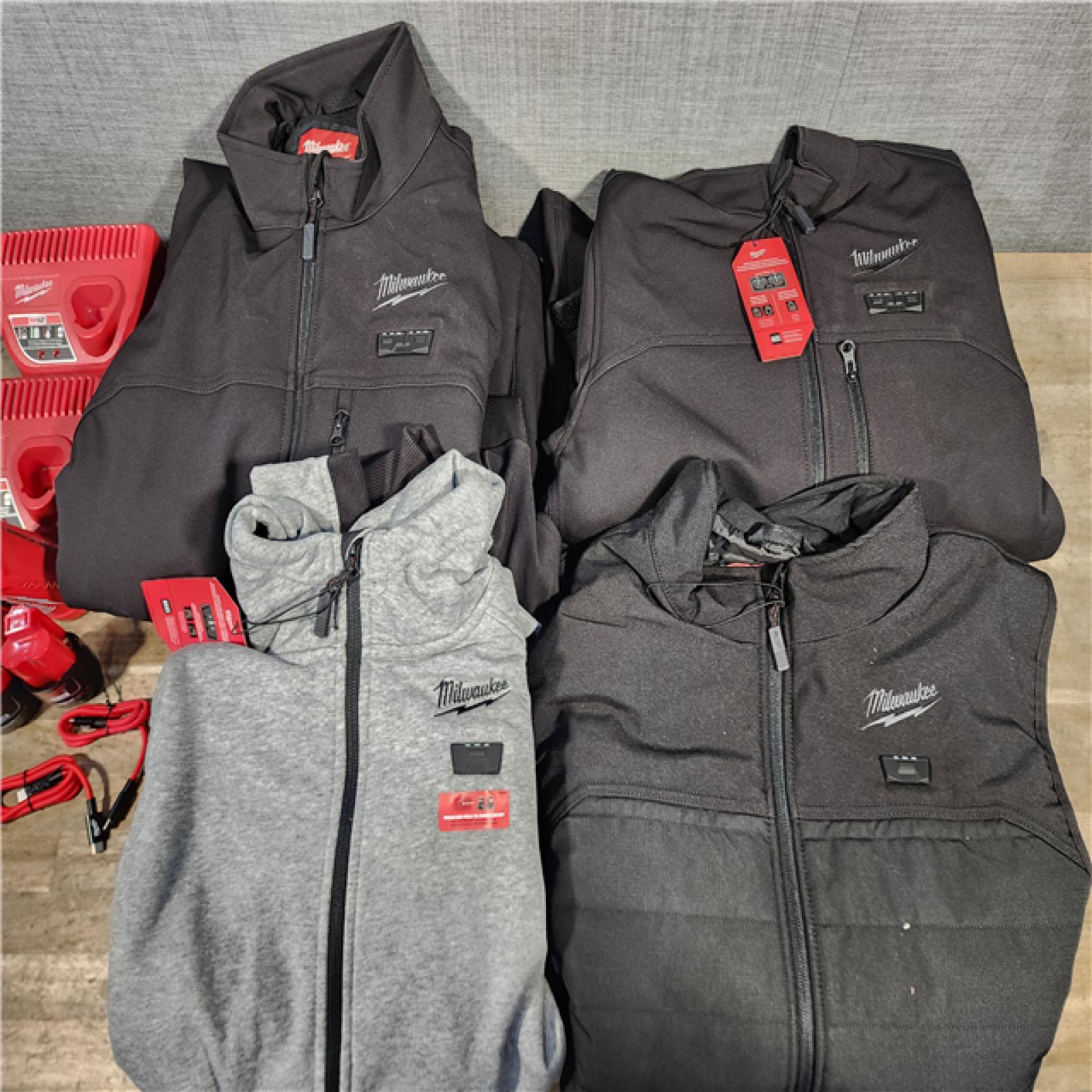 HOUSTON LOCATION - AS-IS MILWAUKEE 4 HEATED CLOTHING COMBO KIT