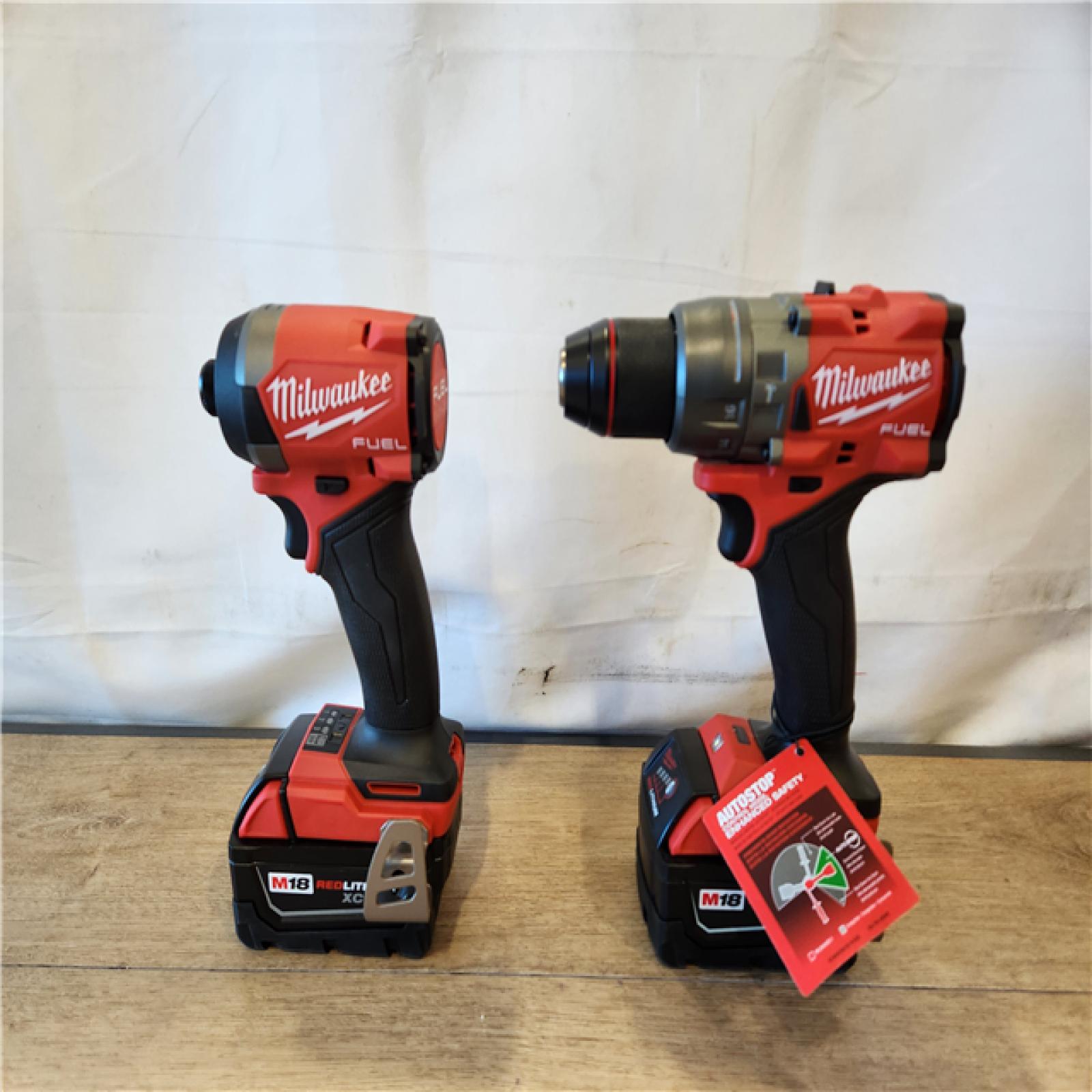 AS-IS- Milwaukee  FUEL 18V Lithium-Ion Brushless Cordless Hammer Drill and Impact Driver Combo Kit