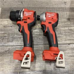 AS-IS Milwaukee 18V Lithium-Ion Brushless Cordless Compact Drill/Impact Combo Kit