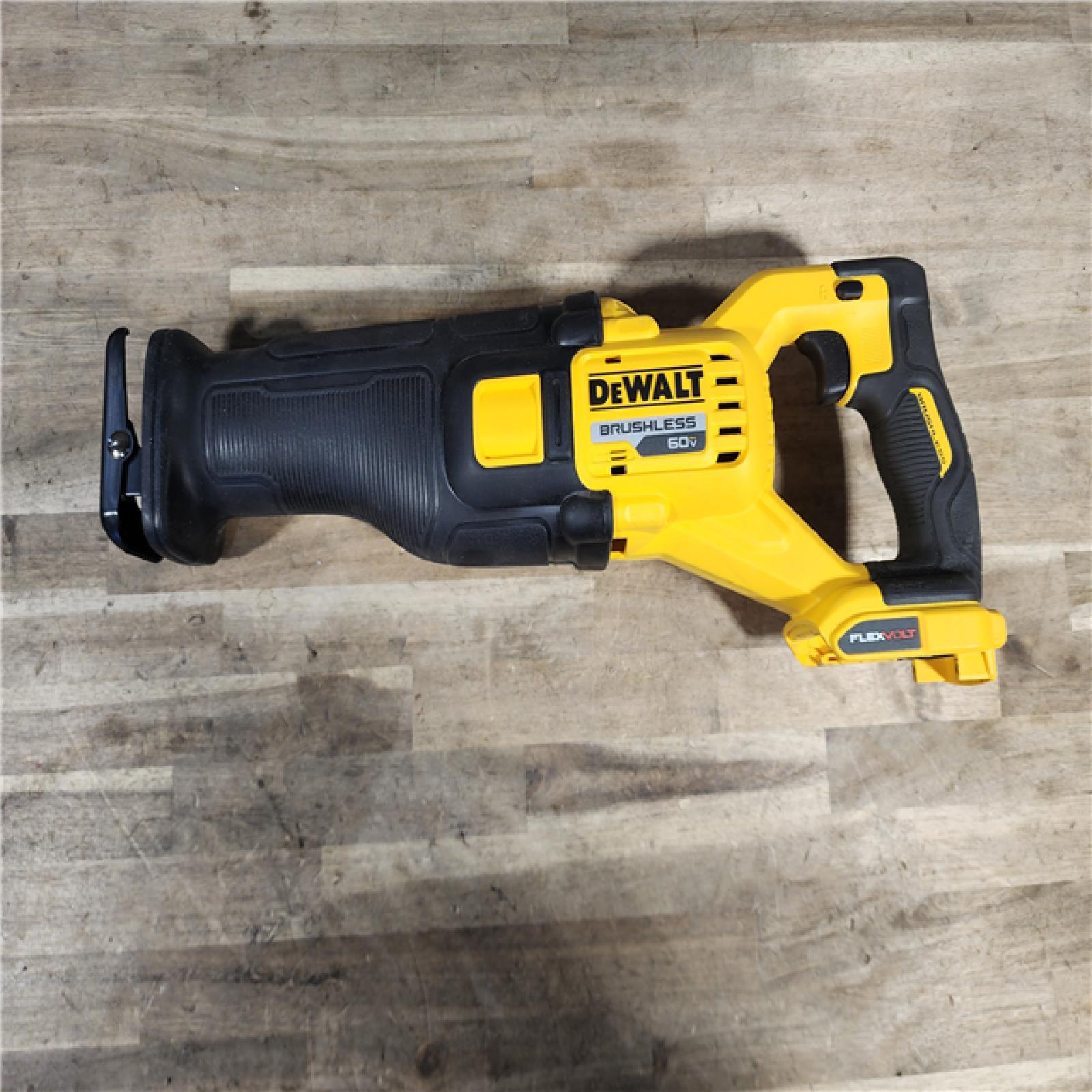 HOUSTON LOCATION - AS-IS FLEXVOLT 60V MAX Cordless Brushless Reciprocating Saw with (1) FLEXVOLT 6.0Ah Battery