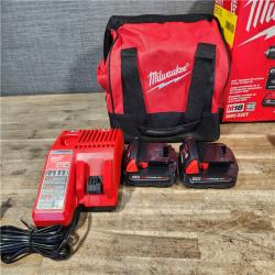 HOUSTON LOCATION - AS-IS Milwaukee M18 18V Lithium-Ion Brushless Cordless Compact Drill/Impact Combo Kit (2-Tool) W/(2) 2.0 Ah Batteries  Charger & Bag