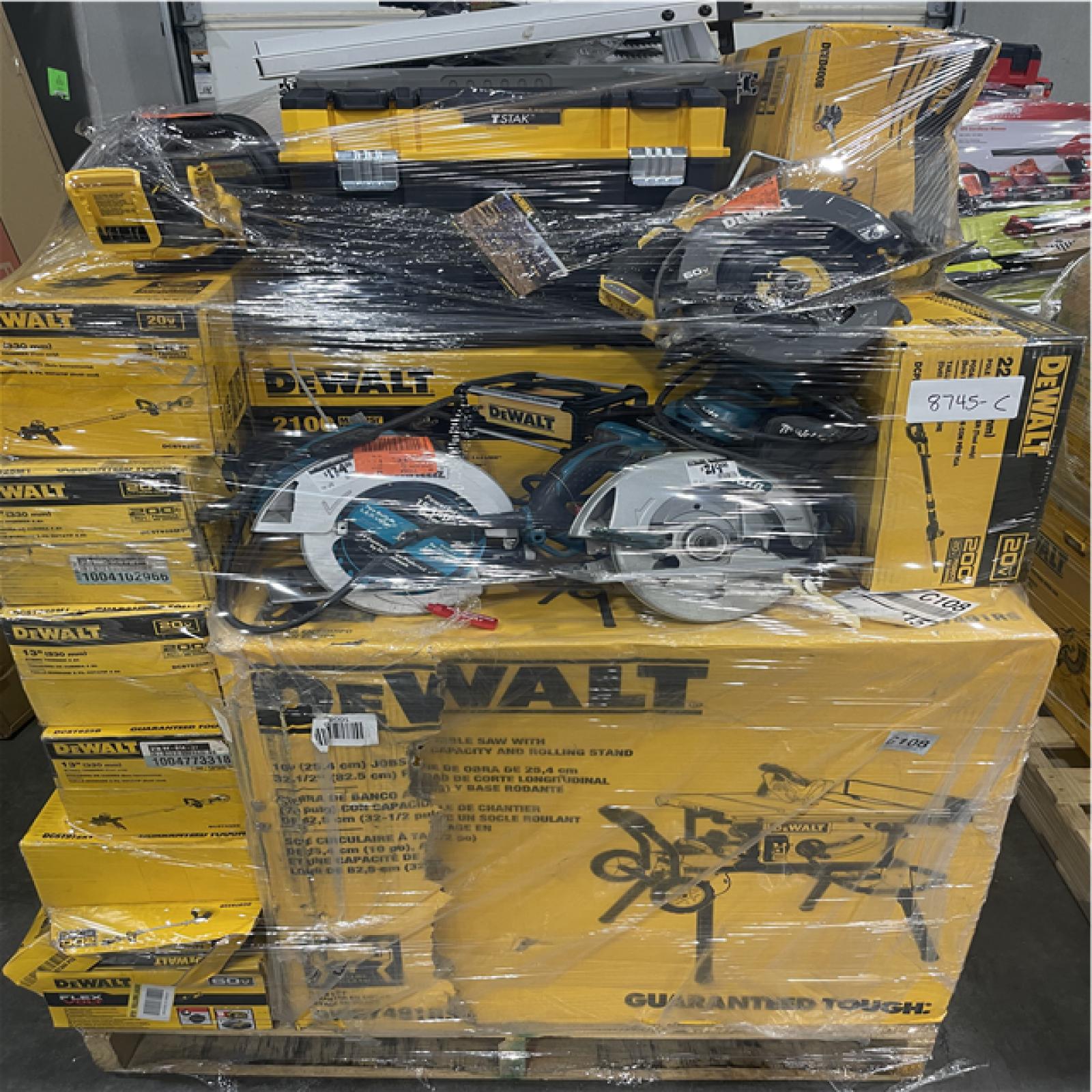 Atlanta Location As-Is Power Tools Partial Truckload (8 Pallets) 8745-C