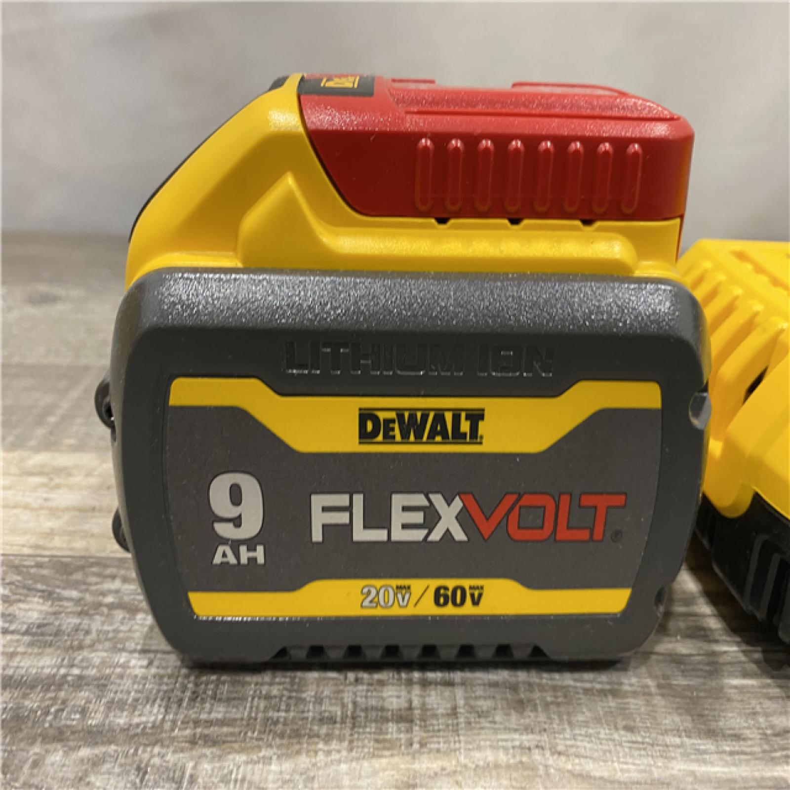 AS-IS DEWALT 20V/60V MAX FLEXVOLT Lithium-Ion 9.0Ah Battery and Charger Starter Kit