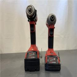 AS-IS - Milwaukee M18 18-Volt Lithium-Ion Brushless Cordless Compact Hammer Drill/Impact Combo Kit