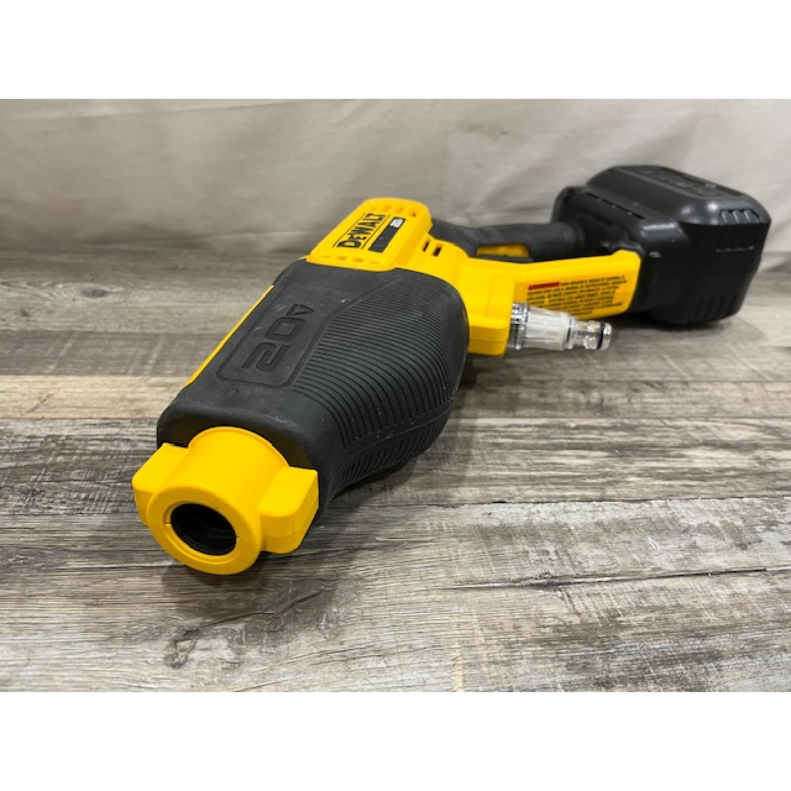 AS-IS DEWALT 20V MAX 550 PSI 1.0 GPM Cold Water Cordless Power Cleaner with 4-Nozzles (Tool Only)