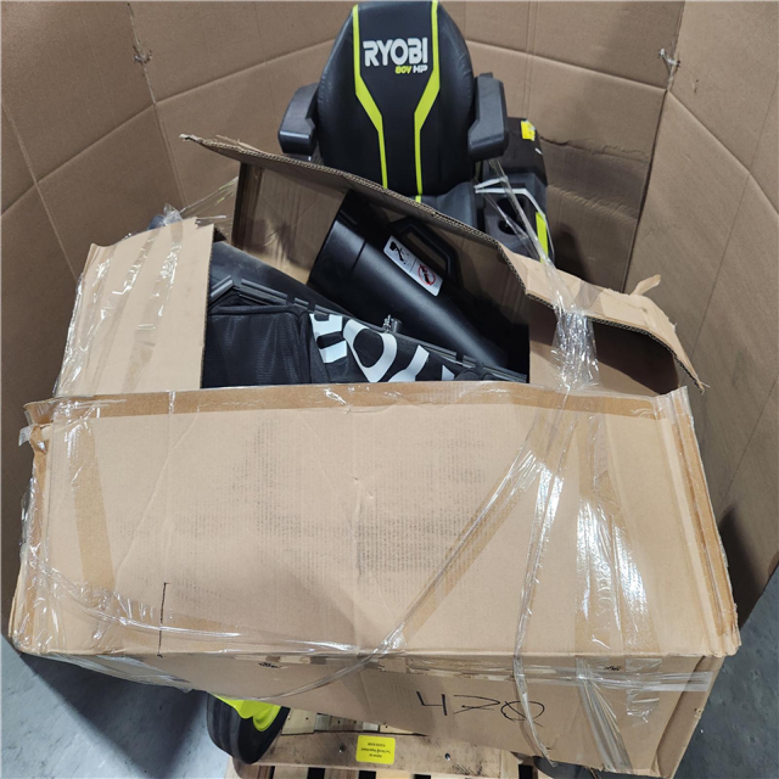 CALIFORNIA AS-IS RYOBI 80V HP RIDING MOWER