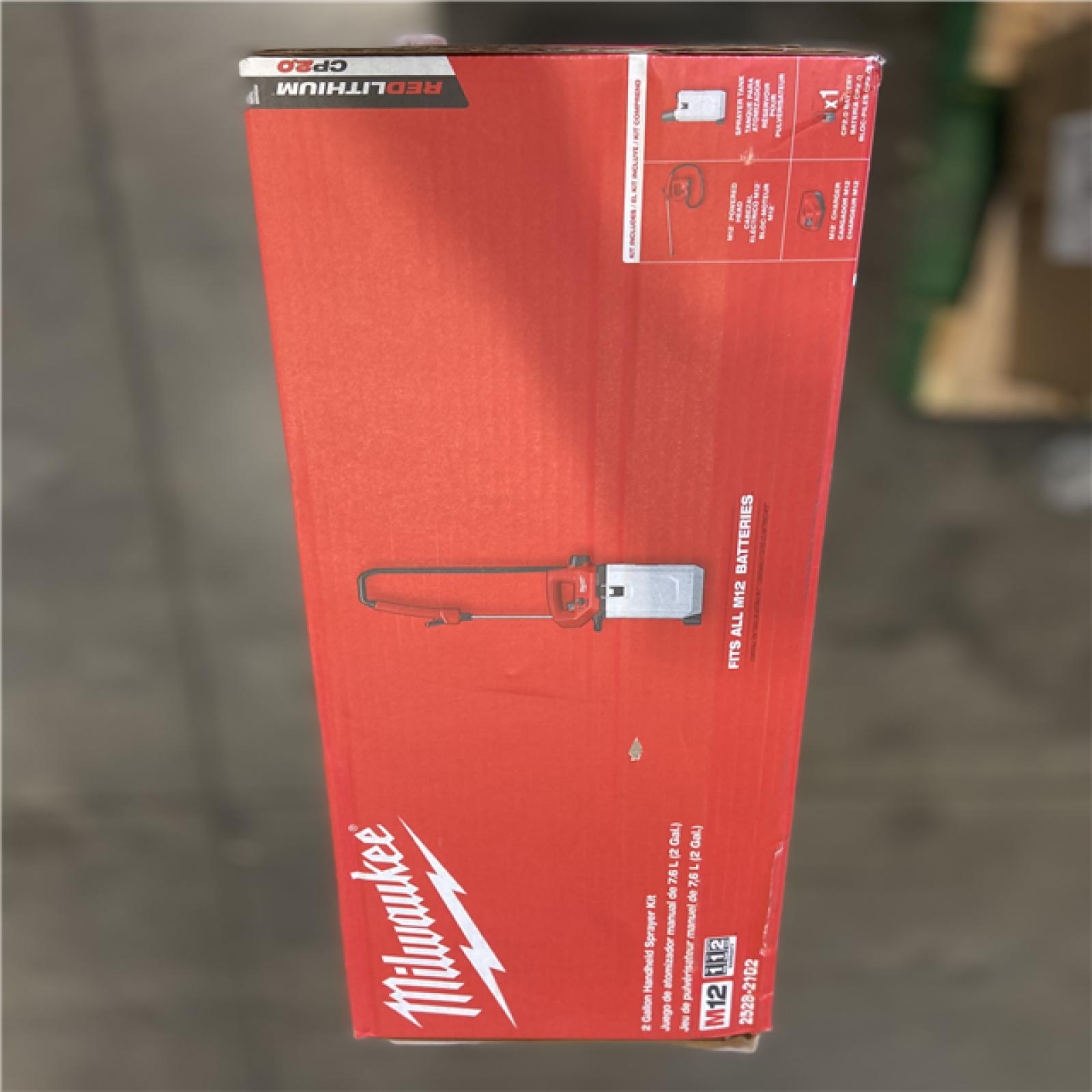 NEW! - Milwaukee M12 12-Volt 2 Gal. Lithium-Ion Cordless Handheld Sprayer Kit with 2.0 Ah Battery and Charger