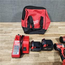 HOUSTON LOCATION - AS - IS Milwaukee 2 Tool Combo Kit W/ (2) Battery & Charger