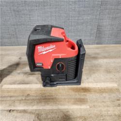 HOUSTON LOCATION - AS-IS Milwaukee Green 125 Ft. Cross Line and Plumb Points Laser Level Kit