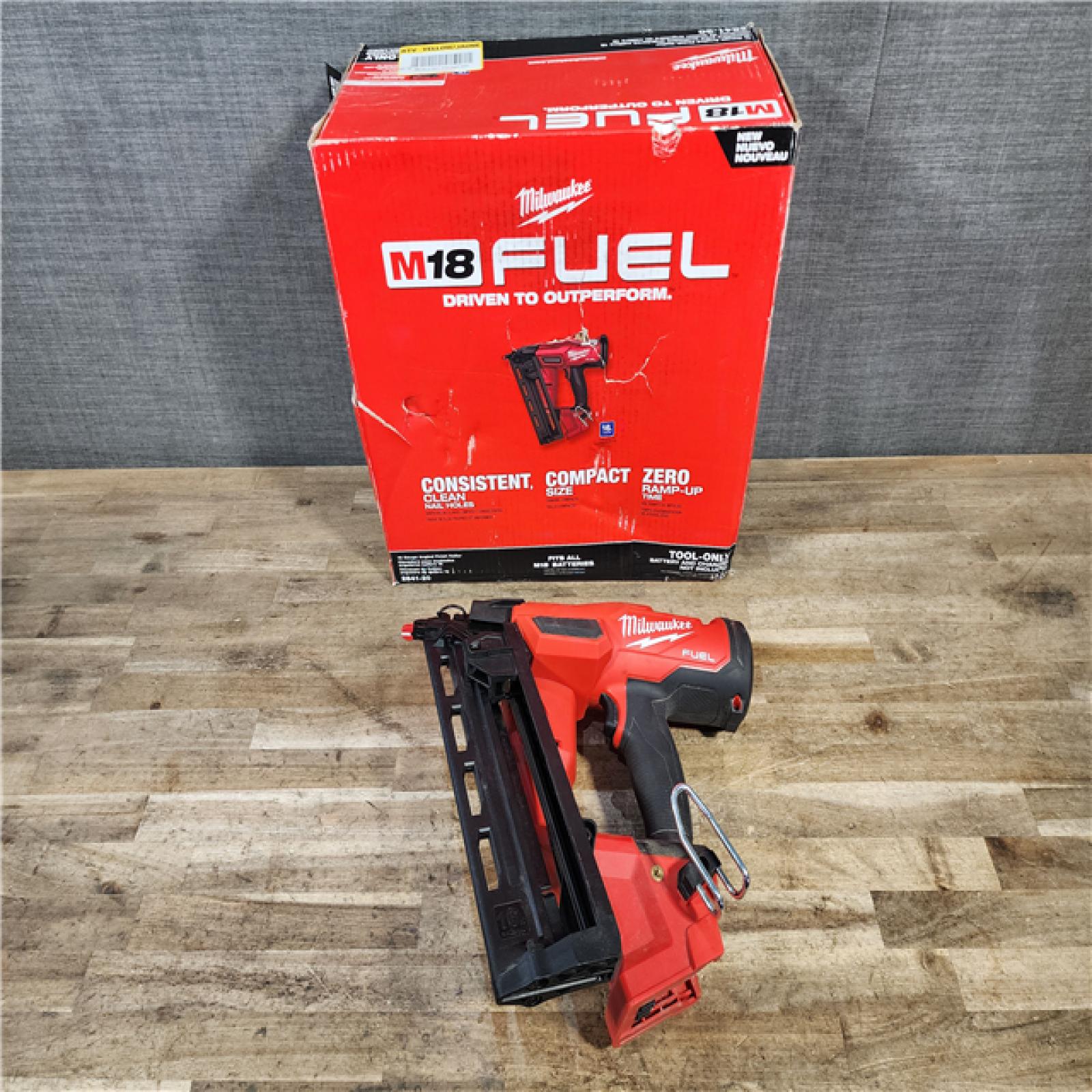 HOUSTON LOCATION - AS-IS Milwaukee FUEL 18-Volt Lithium-Ion Brushless Cordless Gen II 16-Gauge Angled Finish Nailer (Tool-Only)