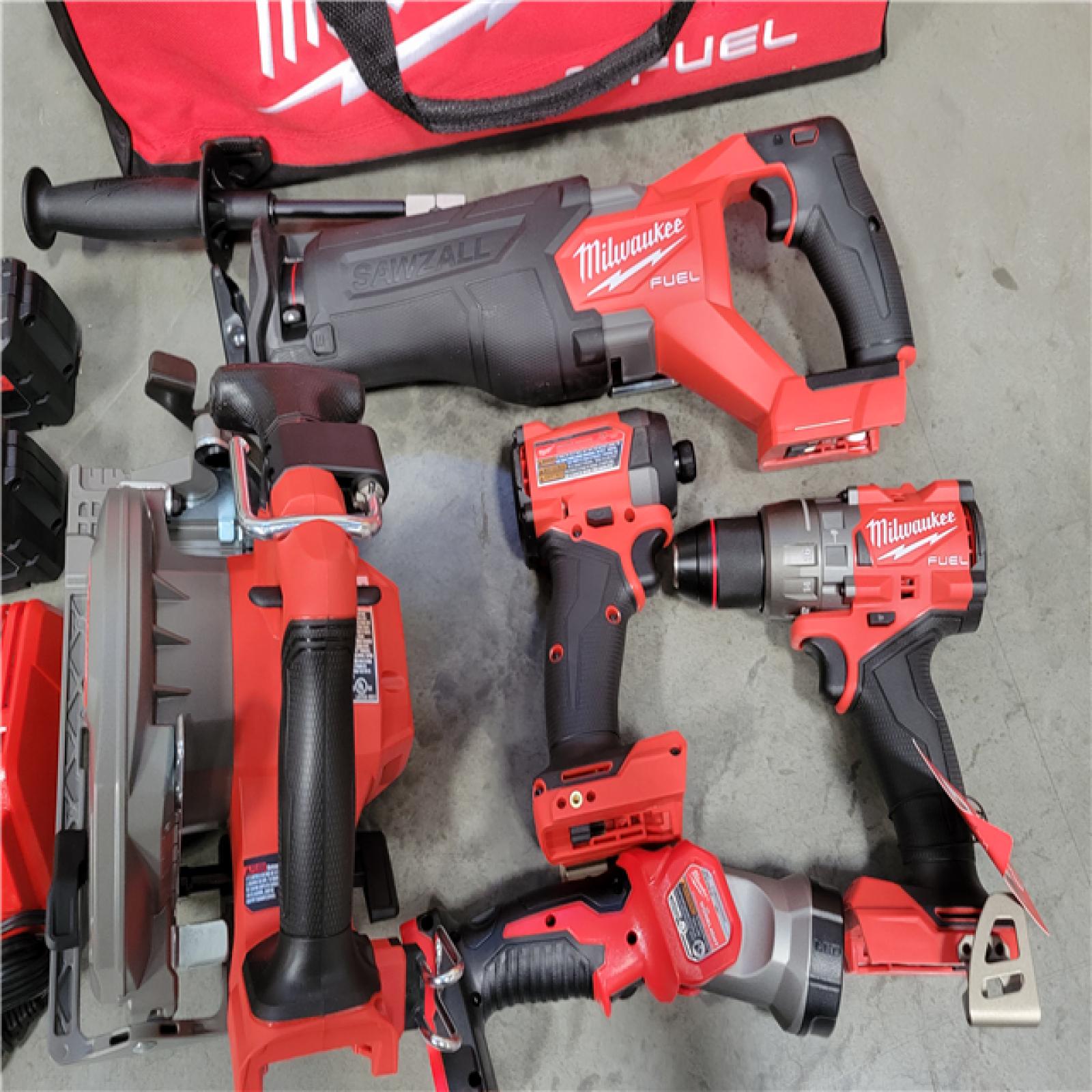 CALIFORNIA AS-IS NEW MILWAUKEE M18 FUEL 5-TOOL COMBO KIT