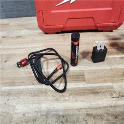 HOUSTON LOCATION - AS-IS Milwaukee Green 100 ft. Cross Line and Plumb Points Rechargeable Laser Level with REDLITHIUM Lithium-Ion