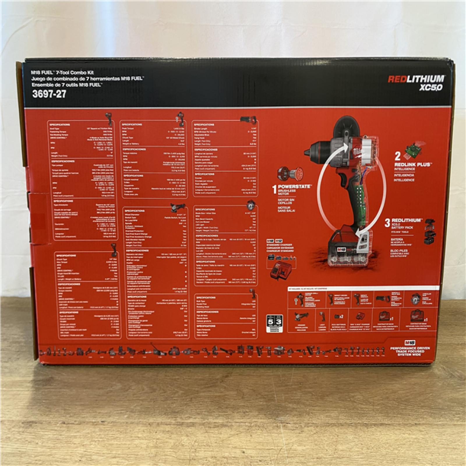 NEW! Milwaukee FUEL 18V Lithium-Ion Brushless Cordless 7-Tool Combo Kit