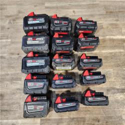 HOUSTON LOCATION - AS-IS MILWAUKEE BATTERY PACK QTY - 15