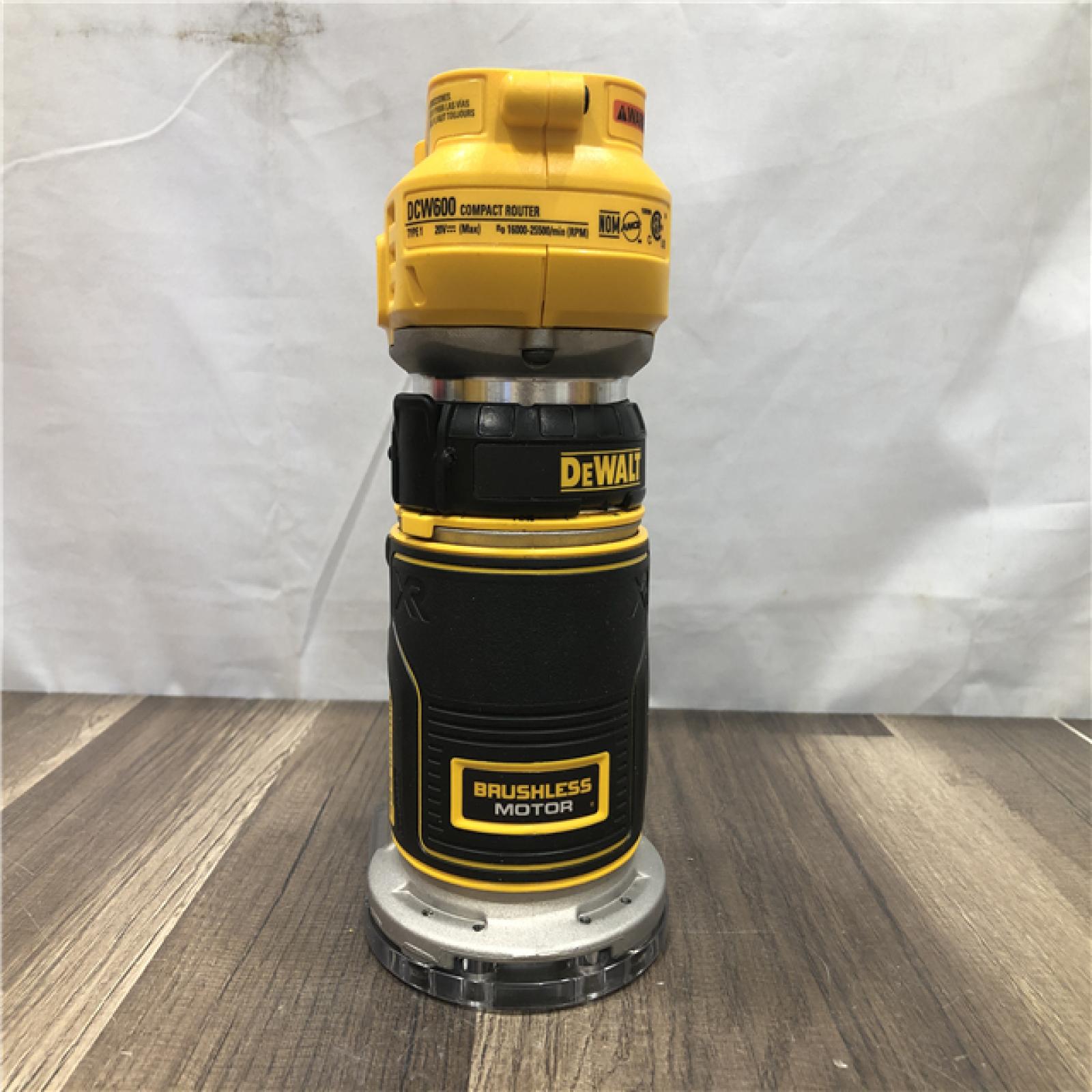 AS-IS DEWALT 20V MAX XR Cordless Brushless Fixed Base Compact Router (Tool Only)