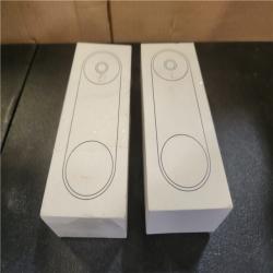 Phoenix AS-IS Google Nest Doorbell (Wired  3rd Gen) - Smart Wi-Fi Video Doorbell Camera (2-Pack)