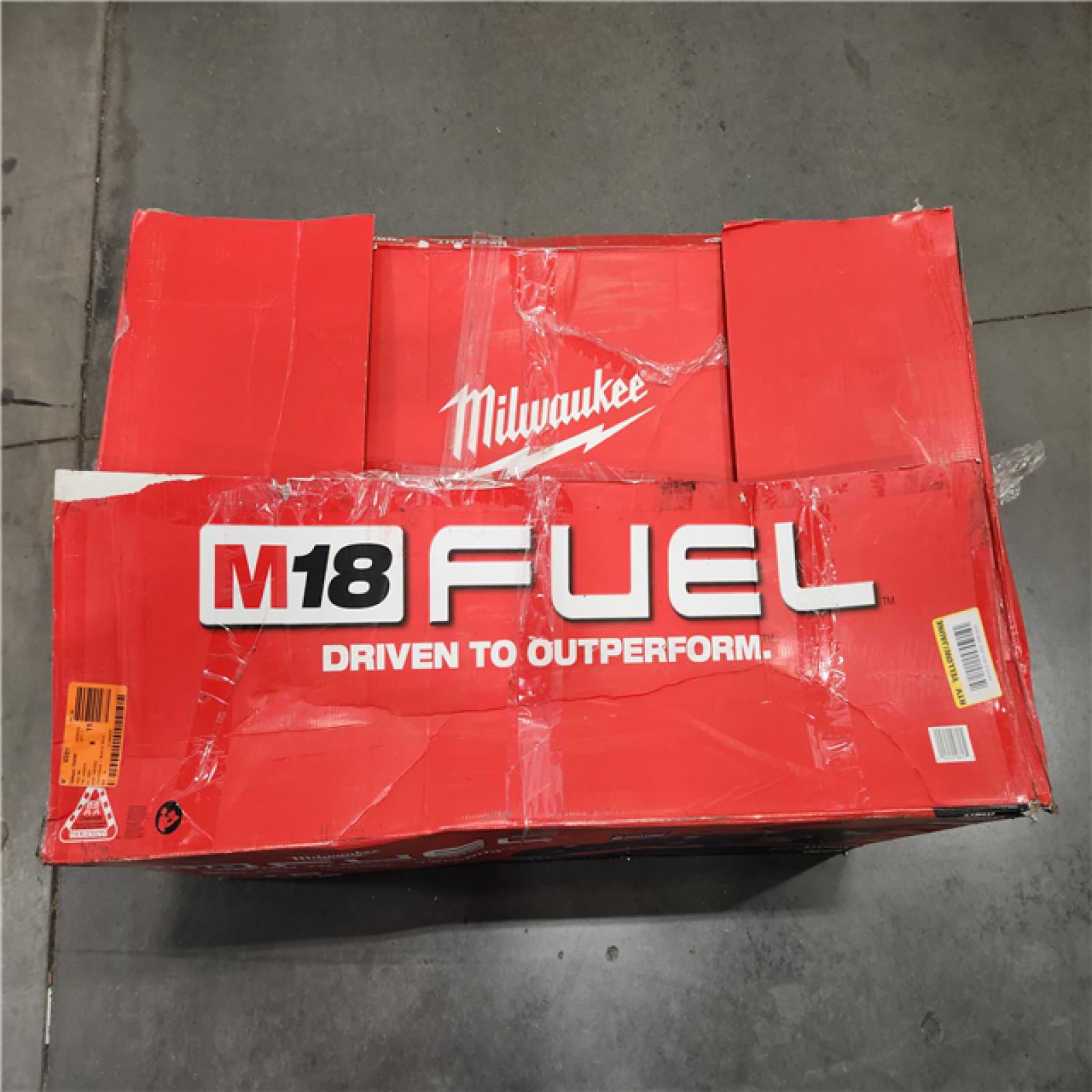 AS-IS- Milwaukee M18 FUEL Brushless Cordless 21 in. Walk Behind Dual Battery Self-Propelled Mower Kit