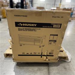 DALLAS LOCATION - Husky Modular Tool Storage 52 in. W x 20 in. D Standard Duty Black Mobile Workbench Cabinet