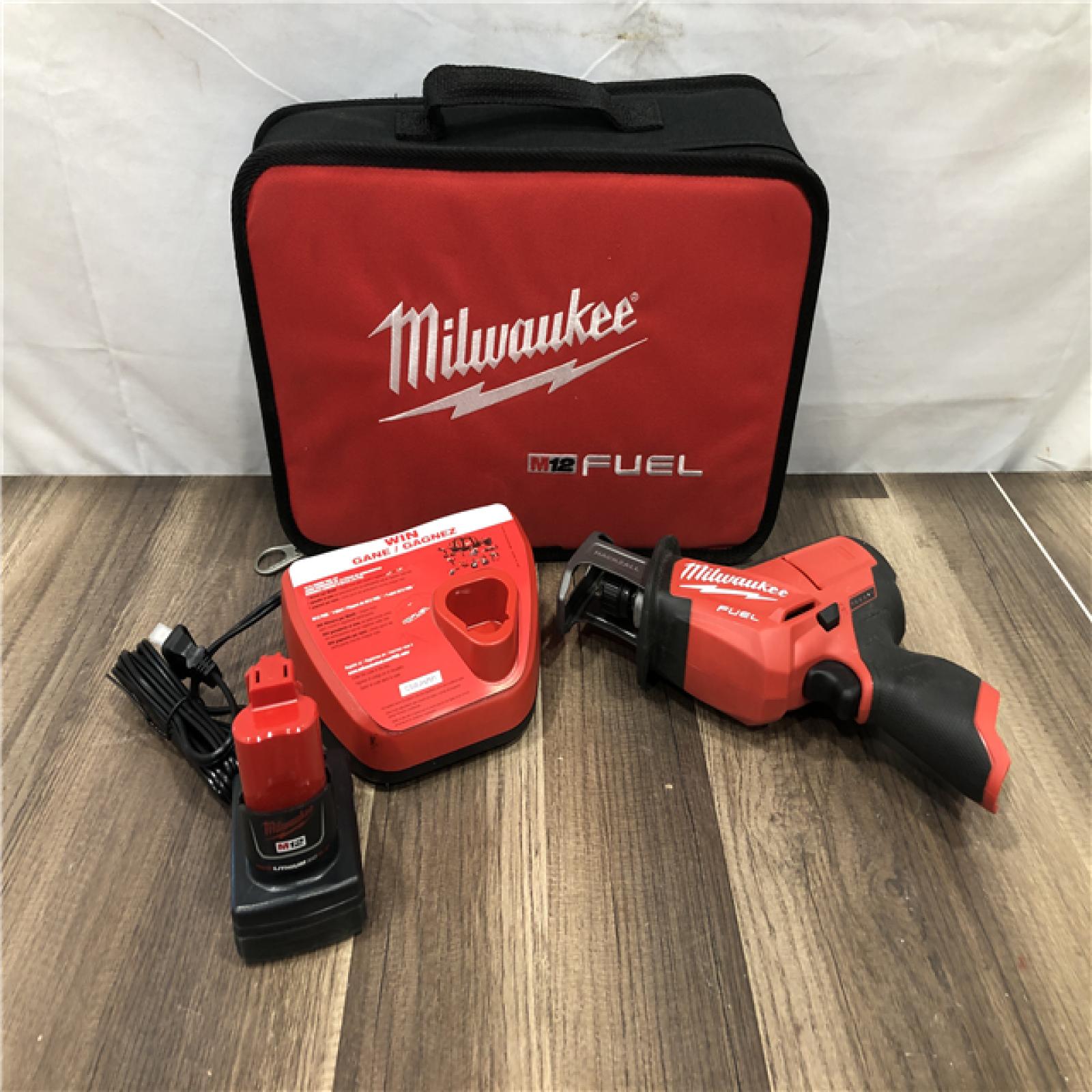 AS-IS Milwaukee FUEL 12V Lithium-Ion Brushless Cordless HACKZALL Reciprocating Saw Kit