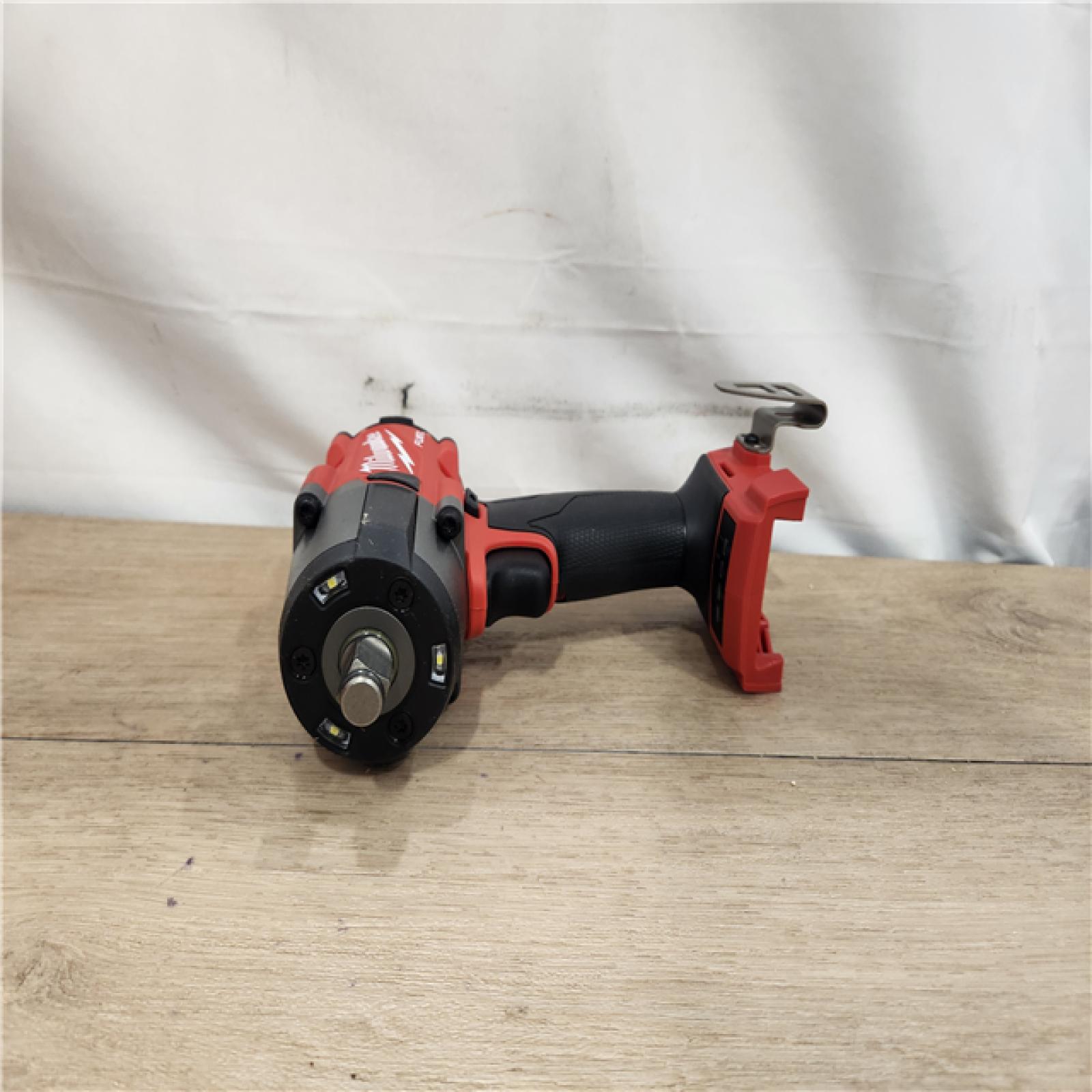 AS-IS- Milwaukee M18 18V Fuel 1/2  Mid-Torque Impact Wrench Cordless Lithium-Ion Brushless with Friction Ring (TOOL ONLY)