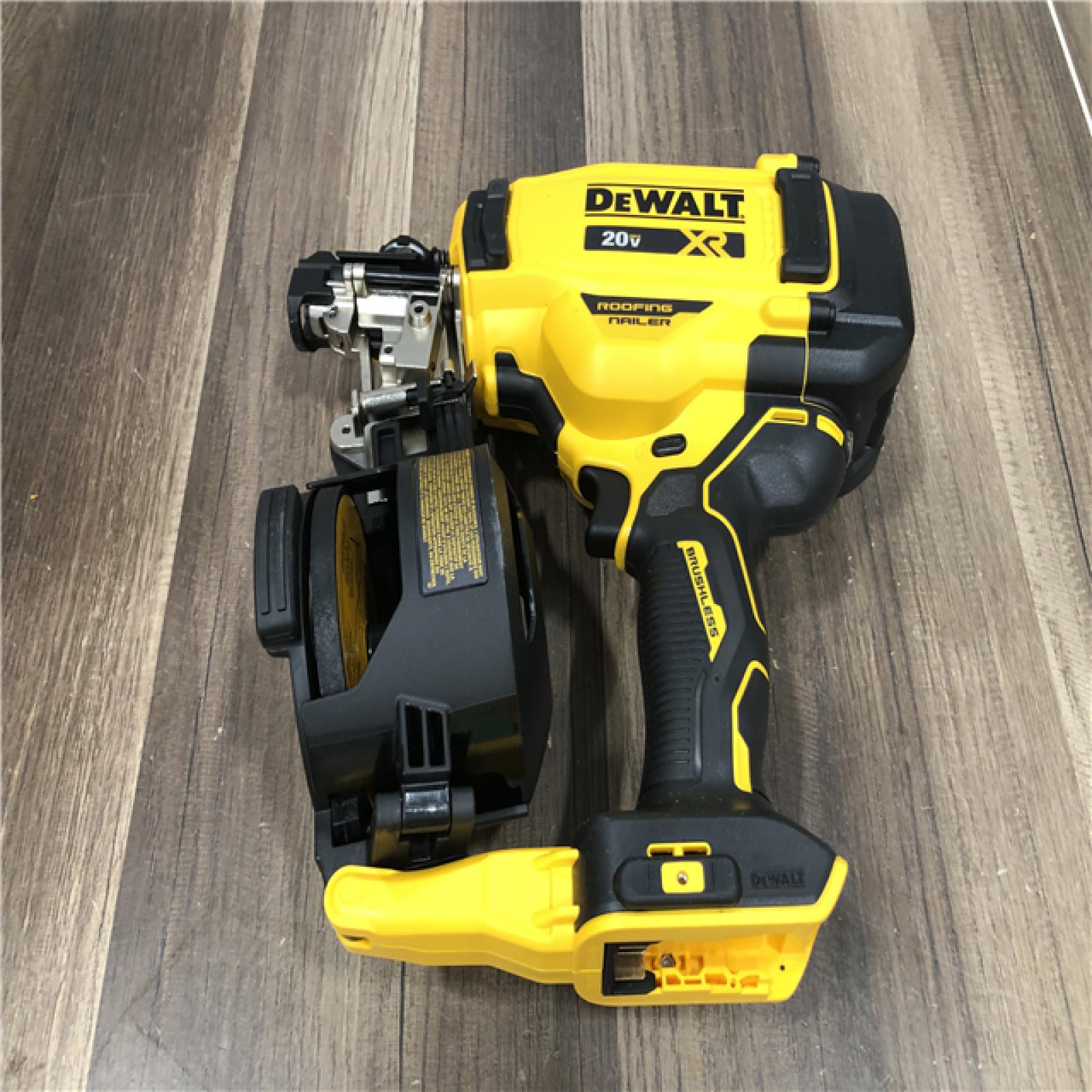 AS-IS DEWALT 20V MAX 15-Degree Electric Cordless Roofing Nailer (Tool Only)