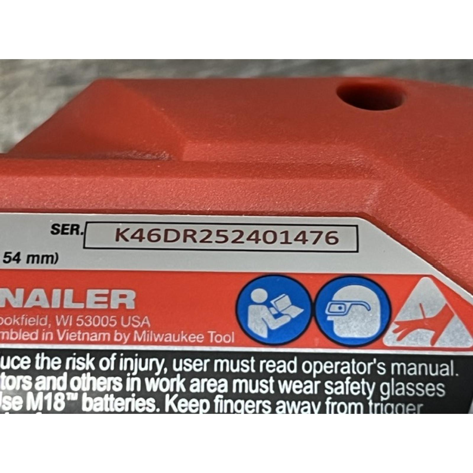 AS-IS Milwaukee FUEL 18-Volt Lithium-Ion Brushless Cordless Gen II 18-Gauge Brad Nailer (Tool-Only)