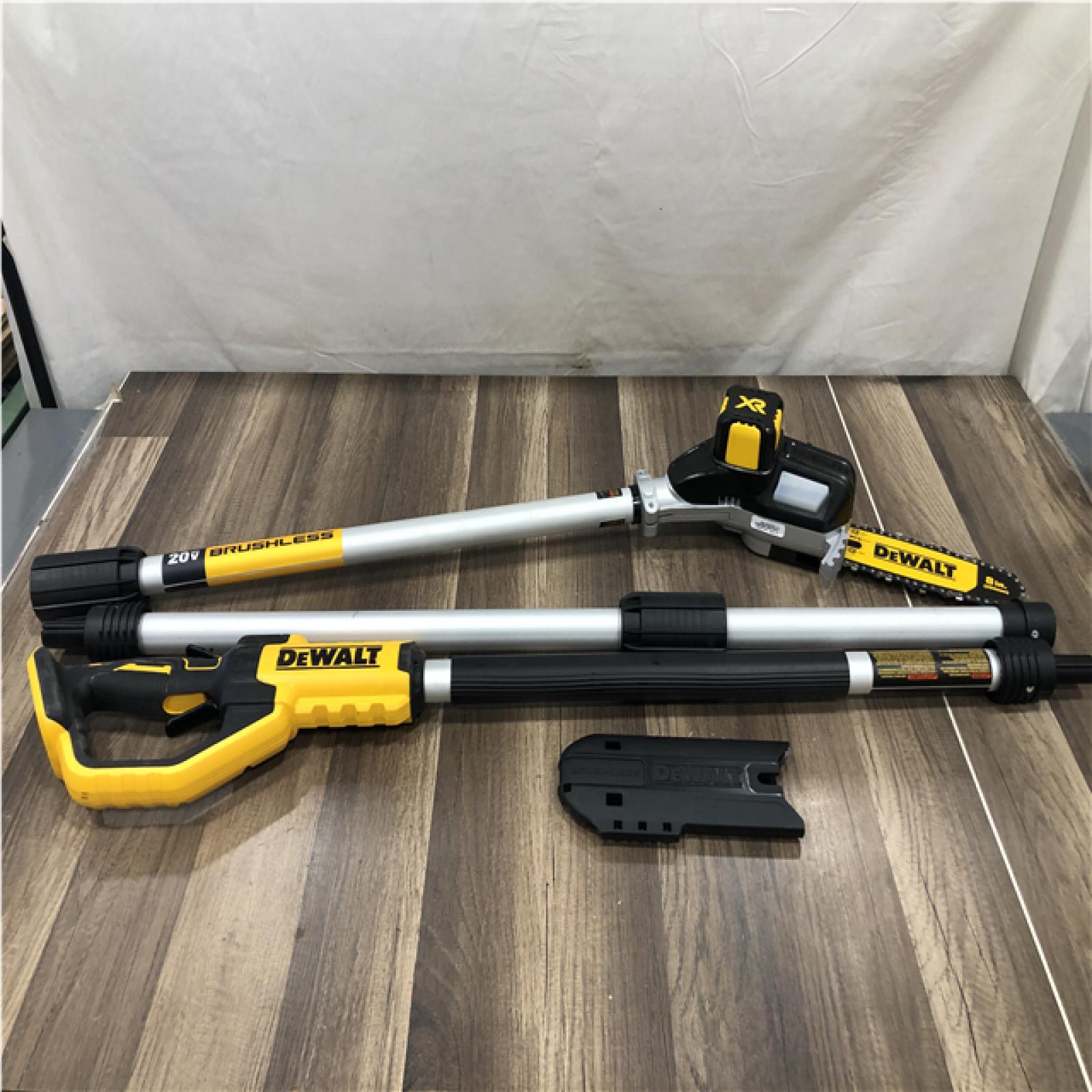 AS-IS DEWALT 20V MAX 8in. Brushless Cordless Battery Powered Pole Saw (Tool Only)