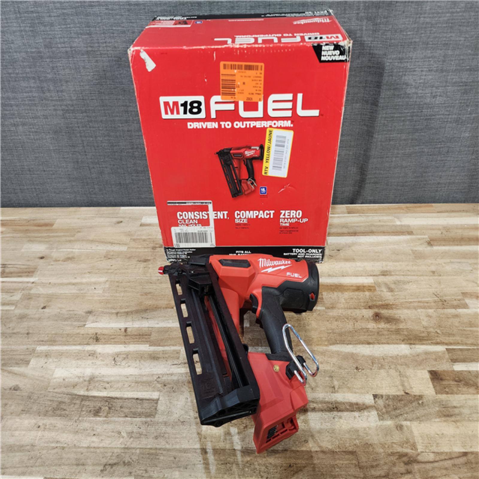 HOUSTON LOCATION - AS-IS Milwaukee FUEL 18-Volt Lithium-Ion Brushless Cordless Gen II 16-Gauge Angled Finish Nailer (Tool-Only)
