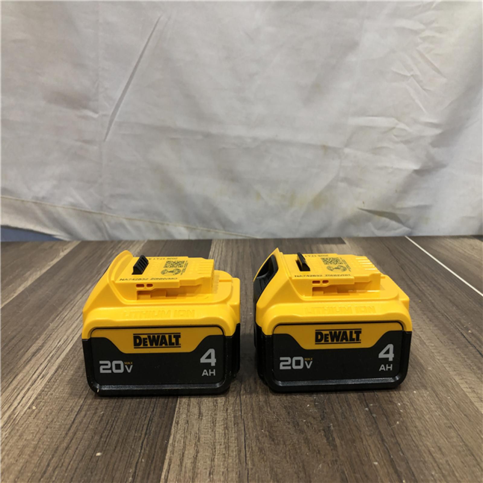 AS-IS DEWALT 20V MAX Premium Lithium-Ion 4.0Ah Battery Pack (2 Pack)