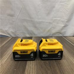 AS-IS DEWALT 20V MAX Premium Lithium-Ion 4.0Ah Battery Pack (2 Pack)