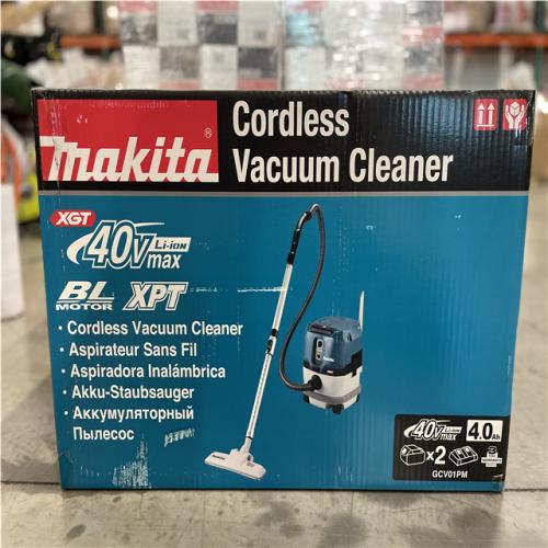 DALLAS LOCATION- MAKITA 40V max XGT Brushless Cordless 2.1 Gallon Wet/Dry Dust Extractor/Vacuum Kit (4.0Ah)