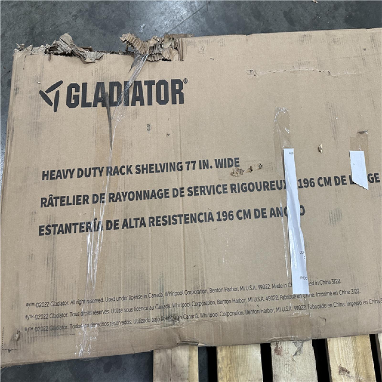 California ASIS Gladiator Heavy Duty Rack Shelving 77 in. Wide